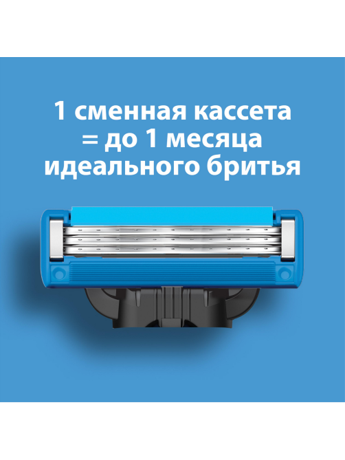 Кассета для бритвенного станка Gillette Mach3 Turbo, 2шт