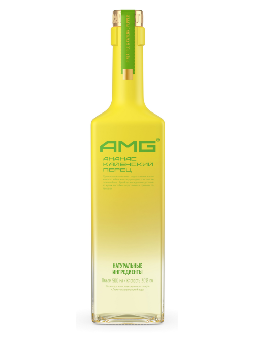 Настойка AMG ананас и кайенский перец полусладкая, 0.5л