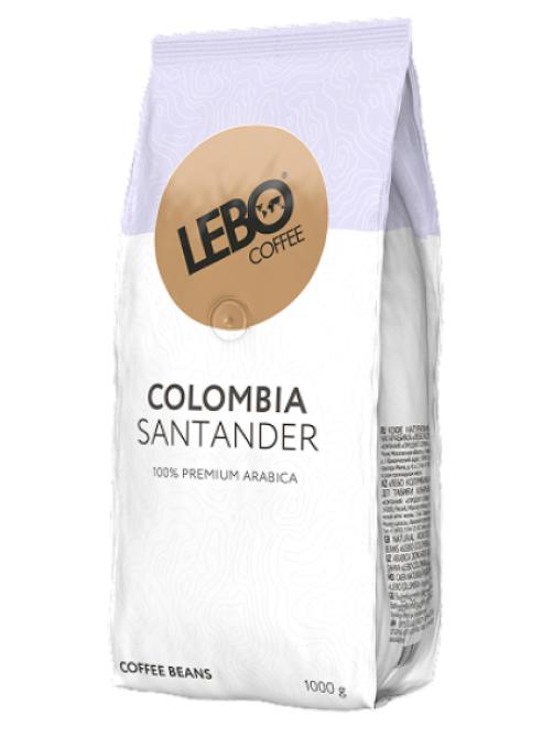 Кофе Lebo Colombia Santander зерновой, 1кг