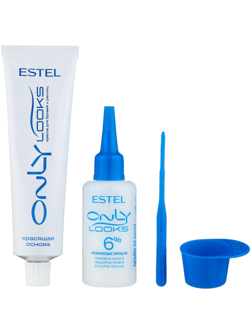 Краска Estel Only Looks для бровей и ресниц 602 коричневый, 80мл