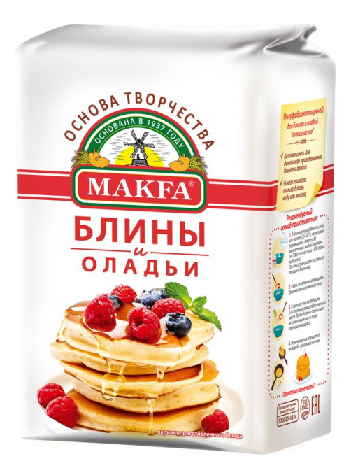 Полуфабрикат мучной Makfa для блинов и оладий, 1кг