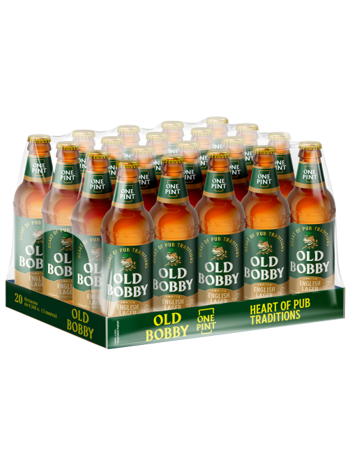 Пиво Old Bobby Lager, 0.568л