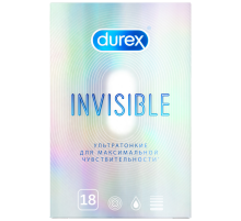 Презервативы Durex Invisible ультратонкие, 18шт