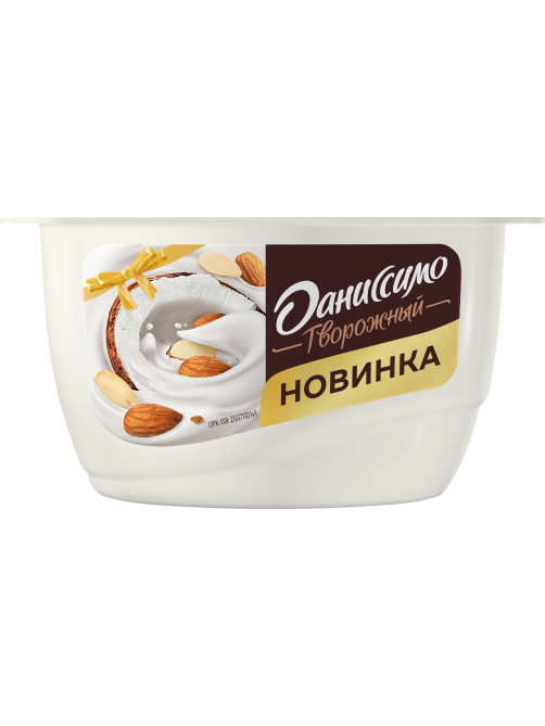 Продукт творожный Даниссимо миндаль и кокос 6.8%, 130г