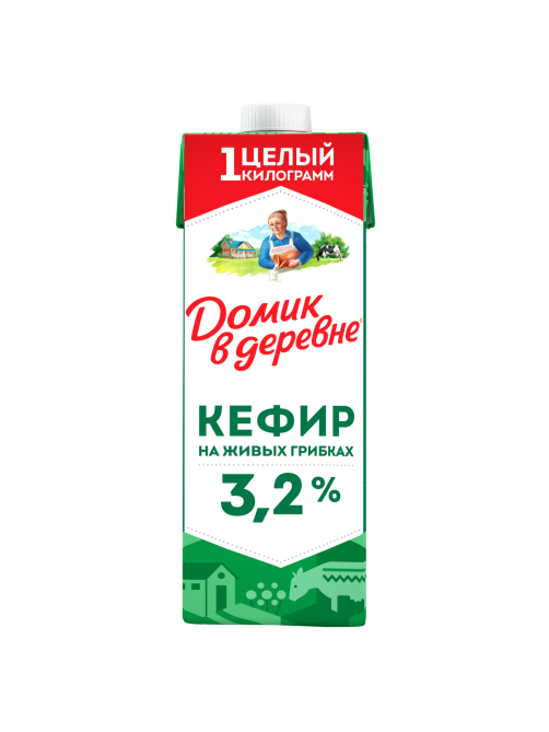 Кефир Домик в деревне 3.2%, 1кг