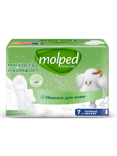 Прокладки Molped Мягкость и комфорт ночные, 7шт