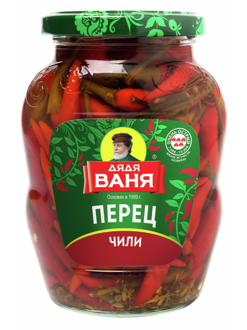 Перец чили Дядя Ваня маринованный, 340г