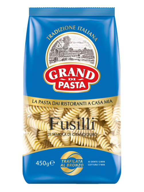 Макароны спирали Grand di Pasta Fusilli высший сорт, 450г