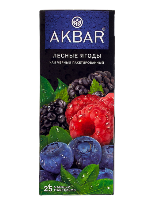 Чай черный Akbar Лесные ягоды пакетированный (1.5г x 25шт), 38г