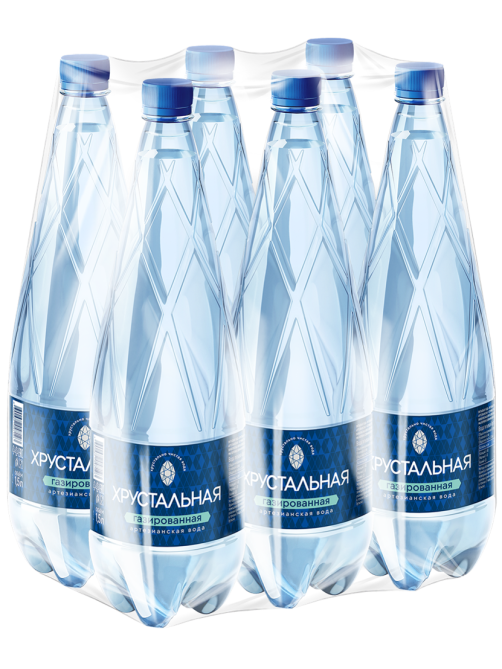 Вода Хрустальная газированная, 1.5л x 6 шт