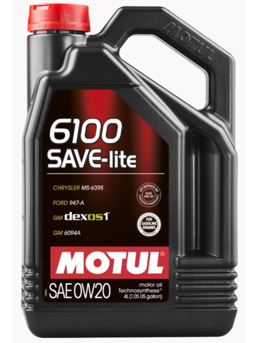 Масло Motul Save-Lite моторное 0W20 6100, 4л