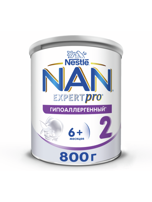 Смесь сухая детская NAN 2 Expert Pro гипоаллергенная с 6 месяцев, 800г