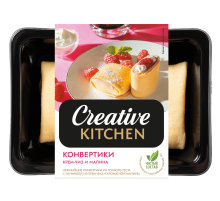 Конвертики Creative Kitchen Крем-чиз и малина, 140г