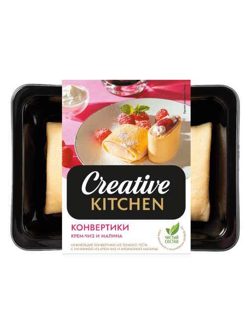 Конвертики Creative Kitchen Крем-чиз и малина, 140г