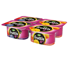 Йогуртный продукт Fruttis C лесными ягодами/c манго и абрикосом 8%, 115г