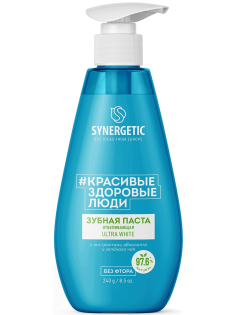 Зубная паста Synergetic Ultra White отбеливающая, 240г