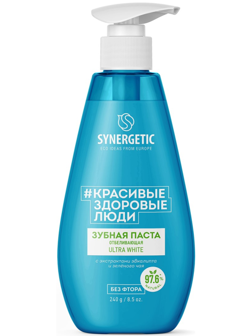Зубная паста Synergetic Ultra White отбеливающая, 240г