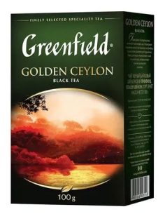 Чай Greenfield Golden Ceylon черный крупнолистовой, 100г