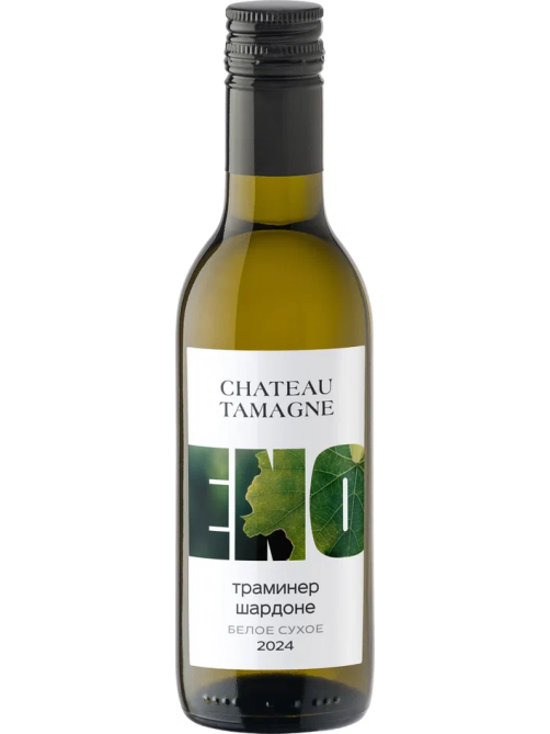 Вино Chateau Tamagne Eno Траминер и Шардоне белое сухое, 0.187л