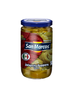 Перец маринованный San Marcos Халапеньо зеленый резаный, 210г