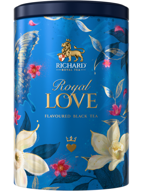 Чай Richard Royal Love чёрный цейлонский крупнолистовой с ароматом бергамота и ванили, 80г
