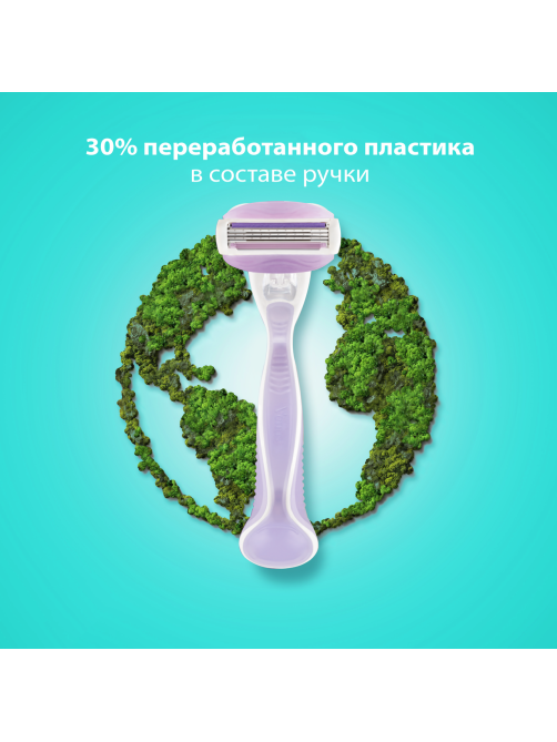 Станок для бритья Gillette Venus 1шт + 3 кассеты + подставка