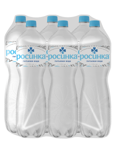 Вода Росинка Липецкая питьевая негазированная, 1.5л x 6 шт