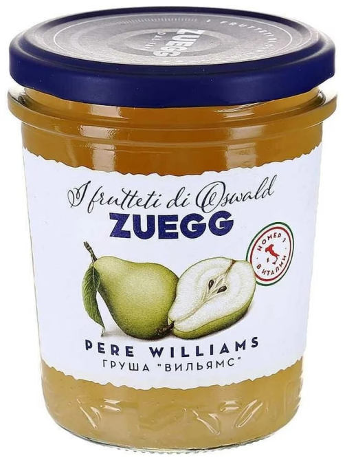 Джем Zuegg Груша Вильямс конфитюр экстра, 320г
