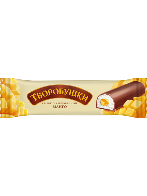 Сырок творожный глазированный Творобушки с манго 20%, 40г
