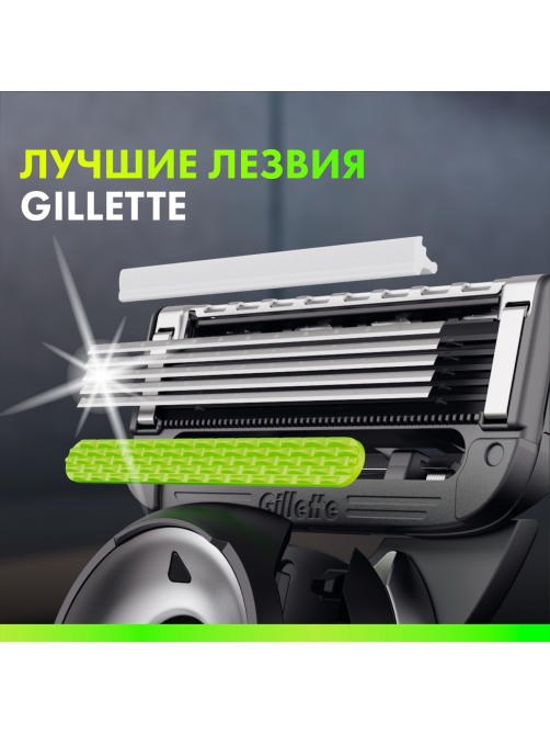 Набор Gillette Labs станок для бритья 1шт и 1 кассета с 5 лезвиями