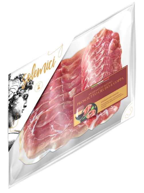 Прошутто Solemici Crudo&Coppa нарезка, 100г