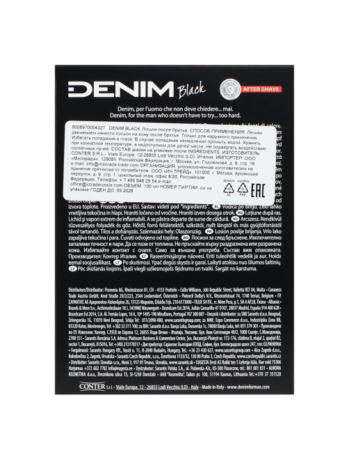 Лосьон после бритья Denim Black, 100мл