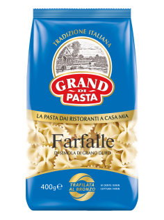 Макароны бантики Grand di Pasta Farfalle высший сорт, 400г