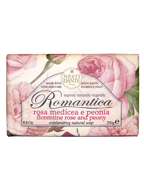 Мыло туалетное Nesti Dante Romantica Флорентийская роза и пион, 250г