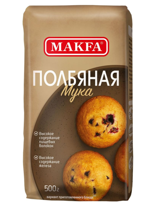 Мука Makfa полбяная, 500г