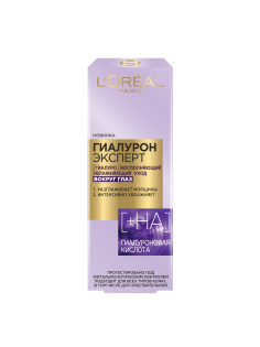 Крем для кожи вокруг глаз L'Oreal Paris Гиалурон эксперт, 15мл