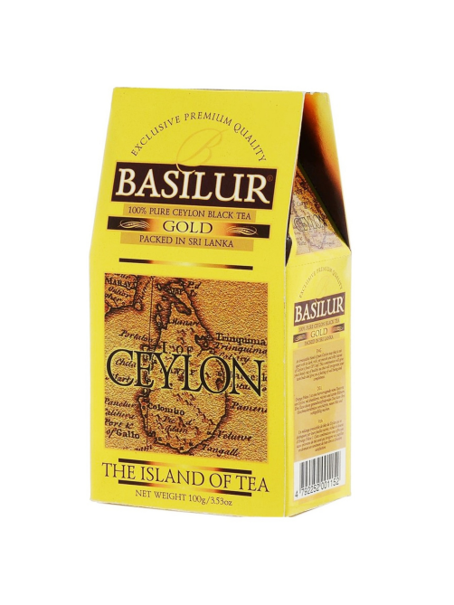 Чай Basilur Остров золотой листовой черный, 100г