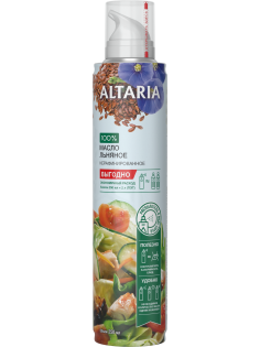 Масло-спрей льняное Altaria нерафинированное, 250мл