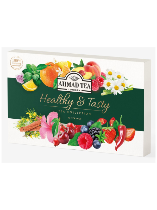Чай травяной Ahmad Tea Healthy&Tasty ассорти 8 вкусов, 40шт