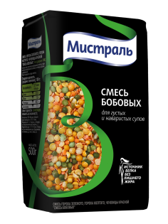 Смесь бобовых Мистраль для густых супов, 500г