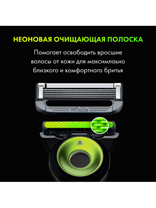 Станок для бритья Gillette Labs с тремя кассетами и магнитной подставкой