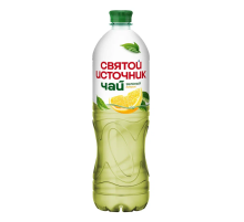 Холодный чай Святой Источник зеленый со вкусом лимона, 1л