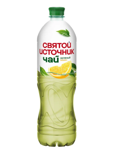 Холодный чай Святой Источник зеленый со вкусом лимона, 1л