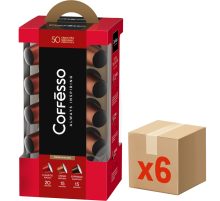 Набор кофе в капсулах Coffesso для кофемашин Nespresso ассорти 50шт, 250г x 6 шт