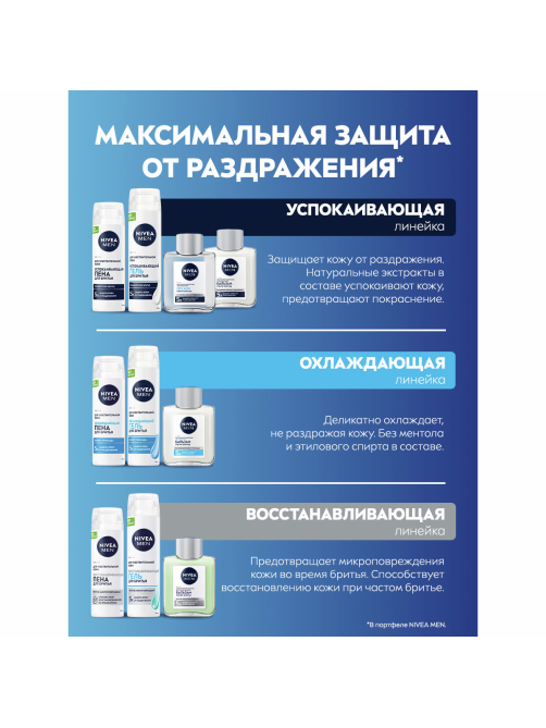Лосьон после бритья Nivea Men для чувствительной кожи, 100мл