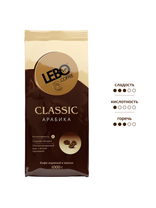 Кофе Lebo Classic в зернах, 1кг