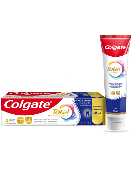Зубная паста Colgate Total 12 Профессиональная отбеливающая, 125мл