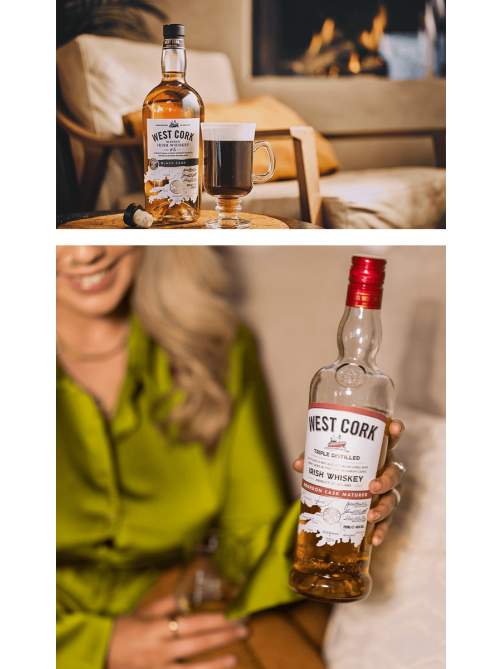 Виски West Cork Bourbon Blended Irish, 0.7л