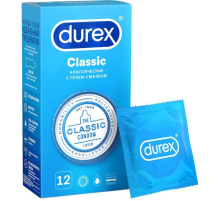 Презервативы Durex Classic классические с гелем-смазкой, 12шт