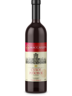 Вино Массандра розовое сухое, 0.75л